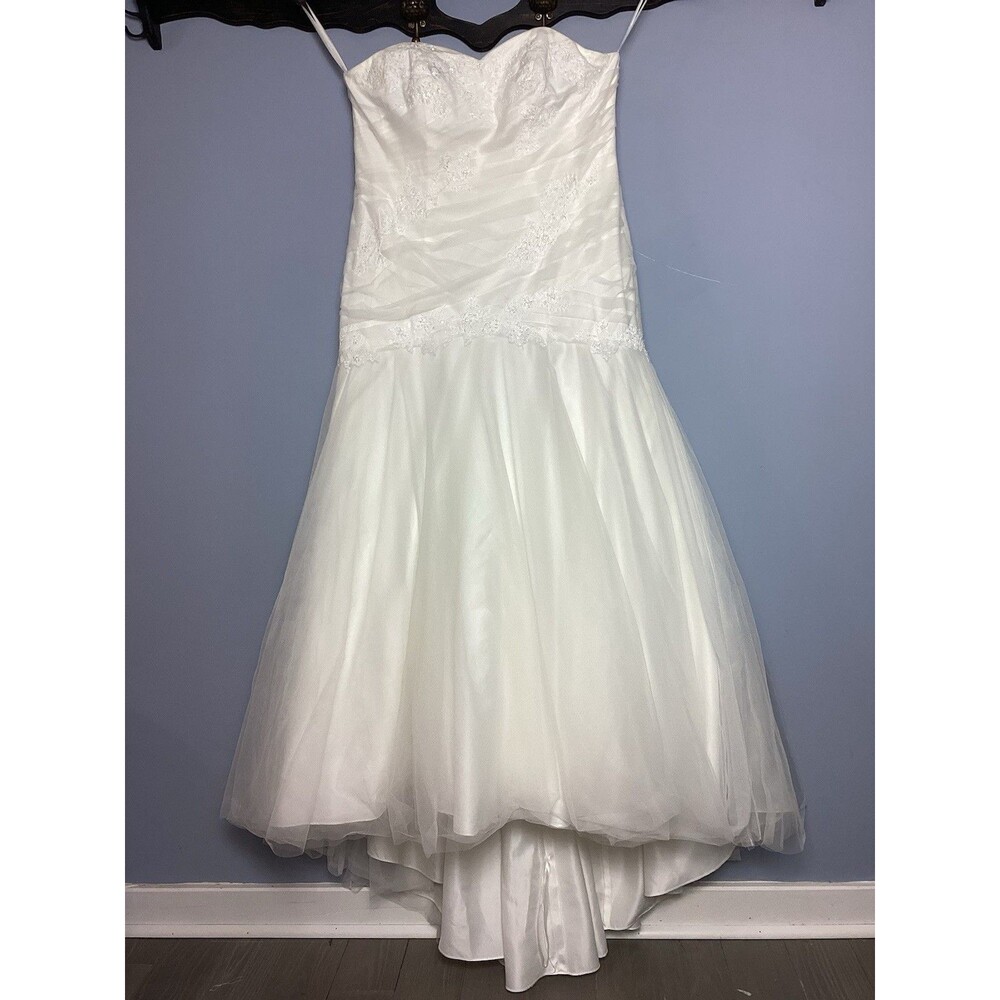 David's Bridal Style 9OP1257 Strapless Wedding Ball Gown  18w